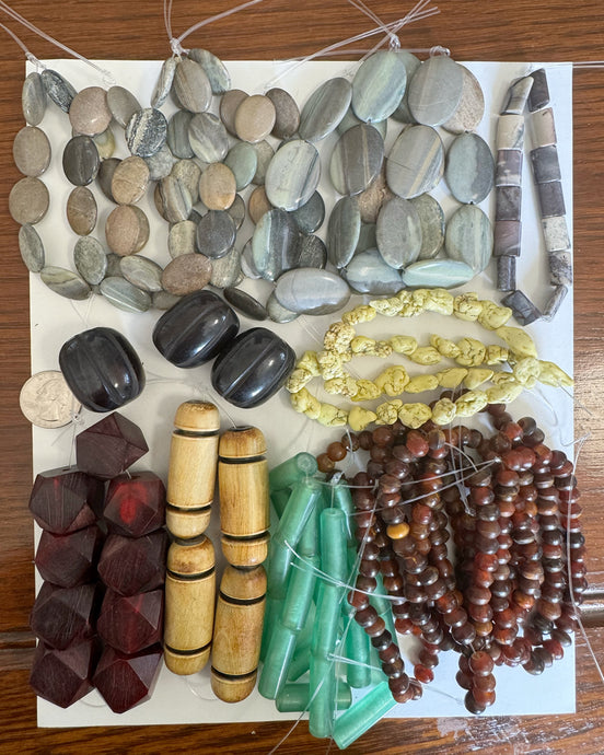 assorted horn, porcelain jasper, silver leaf jasper, closeout lot