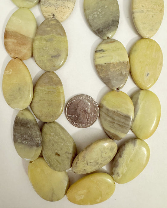 natural australian butter jasper, 36x23x6mm puff teardrop, 15