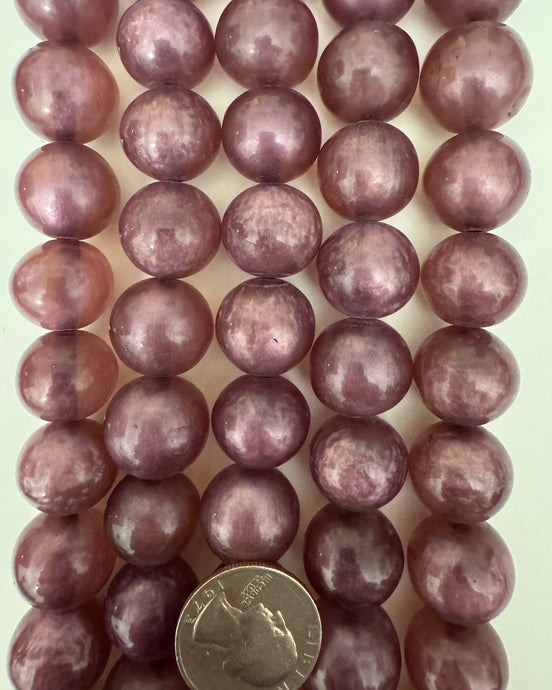 resin, pearly dark purple, 18mm round, 15