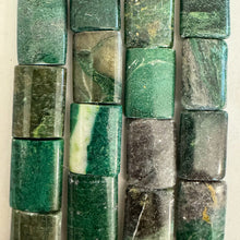 african green jade, 18x13x5mm puff rectangle, 15" strand, sold per strand (batch 2)
