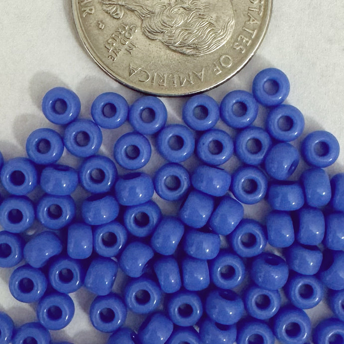 Solid Color Blue Lavender, size 6/0, Czech glass seed beads, sold per 28g 6