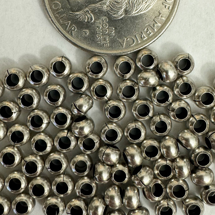 Silver Ox Finish, size 6/0, Czech metal seed beads, sold per 40g 6