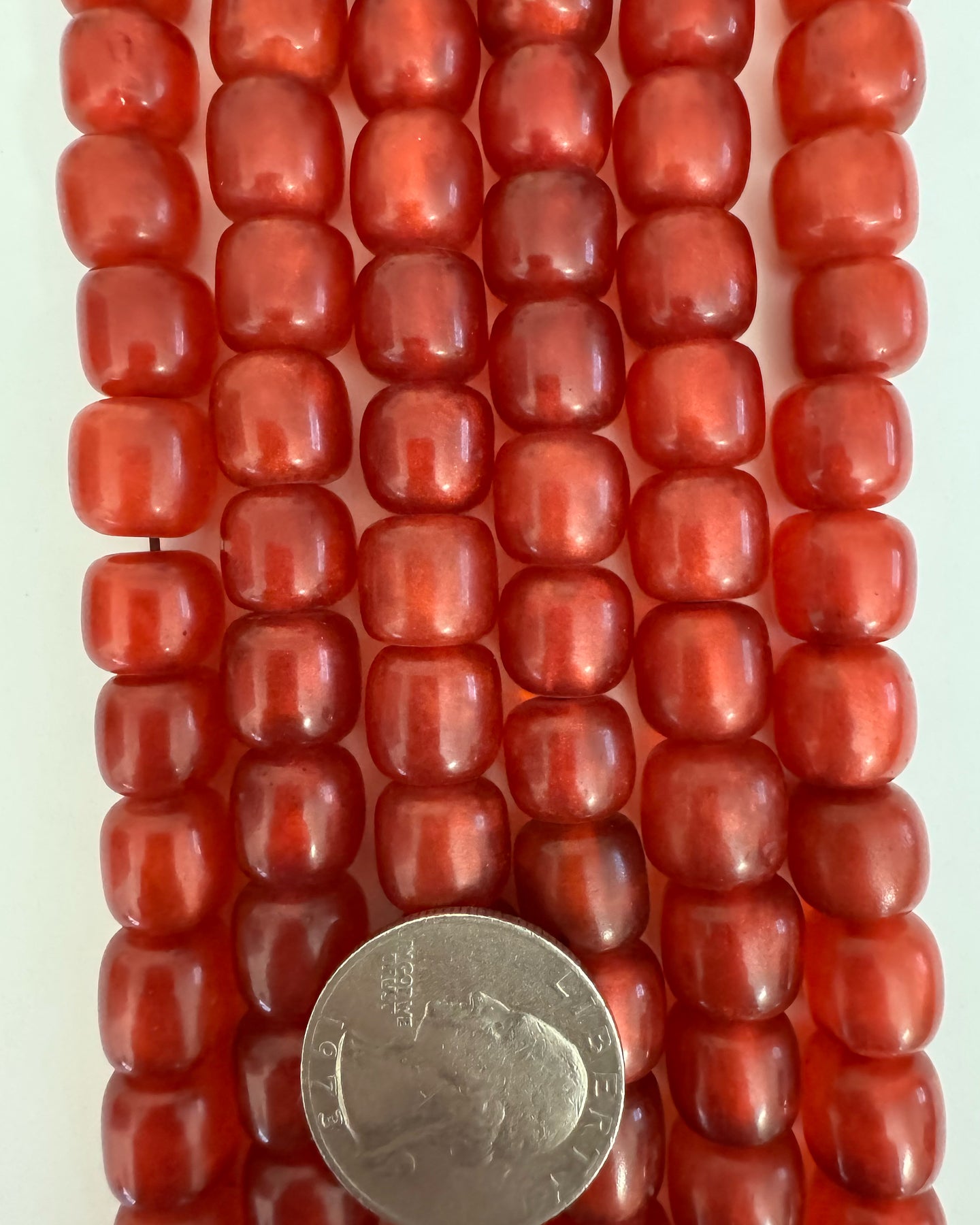 resin, pearly red, 11mm barrel, 15