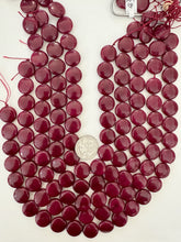 ruby jade, 16x6mm coin, 15" strand, sold per strand (batch 2)