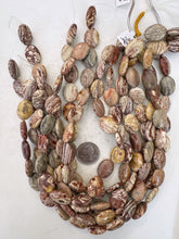 brown banded jasper, 19x14x7mm oval, 15" strand, sold per strand (batch 4)