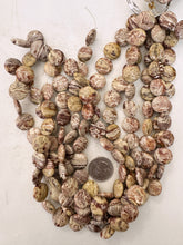 brown banded jasper, 16x16x5mm coin, 15" strand, sold per strand