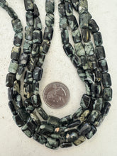 chinese writing jasper, 12x8x4mm rectangle, 15" strand, sold per strand