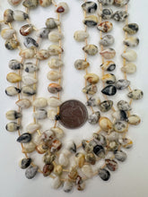 mexican crazy lace agate, 12x8x4mm teardrop pendant, 15" strand, sold per strand