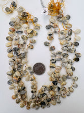 mexican crazy lace agate, 12x8x4mm teardrop pendant, 15" strand, sold per strand