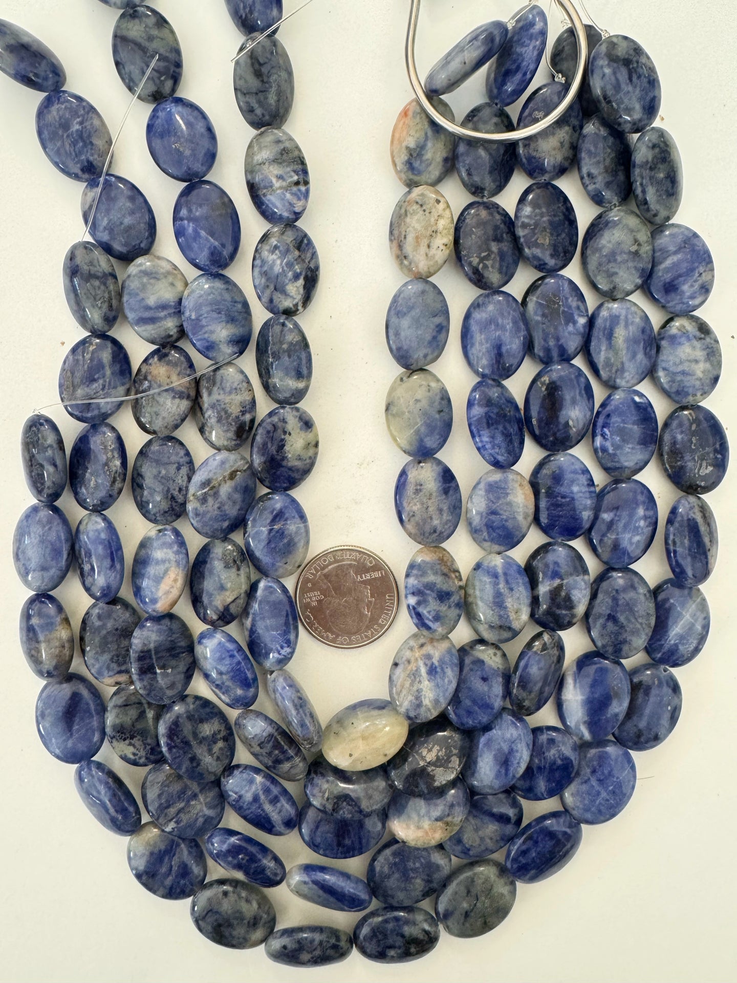 sodalite, 21x15x7mm oval, 15