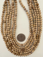 picture jasper, 6mm round, 15" strand, sold per strand