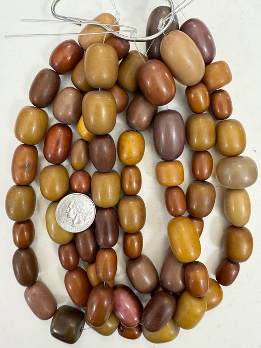 fall tones mix, single color, vintage look resin, 16-31mm tube mix, 15