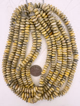 crazy lace agate, 9x4mm rondelle, 15" strand, sold per strand