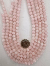 rose quartz, 8mm round, 15" strand,  SOLD PER STRAND