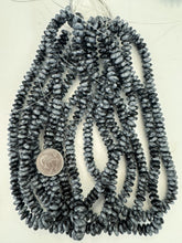 snowflake obsidian, 9x4mm rondelle, 15" strand, sold per strand