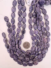purple enhanced kiwi quartz, 18x13x5mm oval, 15" strand, sold per strand