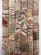 brown banded jasper, 20x15x5mm rectangle, 15" strand,  SOLD PER STRAND