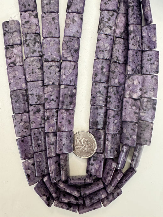 purple enhanced kiwi quartz, 20x15x6mm rectangle, 15