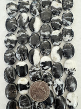mexican zebra jasper, 19x14x6mm oval, 15" strand,   SOLD PER STRAND