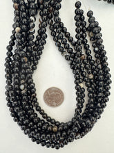 sardonyx, 6mm round, 15" strand,   SOLD PER STRAND