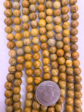 wood grain jasper, 8mm round, 15" strand,  SOLD PER STRAND
