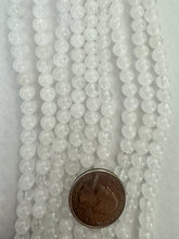 cloudy quartz, 6mm round, 15" strand,  SOLD PER STRAND