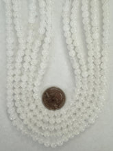 cloudy quartz, 6mm round, 15" strand,  SOLD PER STRAND