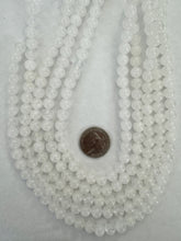 cloudy quartz, 8mm round, 15" strand,  SOLD PER STRAND