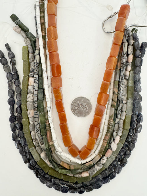 gemstone mix, 6-16mm shape mix, 15