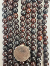 tiger iron, 8mm round, 15" strand,  SOLD PER STRAND