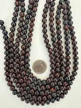 tiger iron, 8mm round, 15" strand,  SOLD PER STRAND