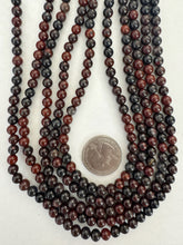 tiger iron, 6mm round, 15" strand,  SOLD PER STRAND