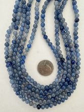 blue aventurine, 6mm round, 15" strand,  SOLD PER STRAND