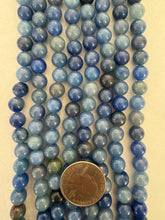 blue aventurine, 8mm round, 15" strand,  SOLD PER STRAND