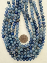 blue aventurine, 8mm round, 15" strand,  SOLD PER STRAND