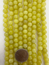 Korean jade, 8mm round, 15" strand,  SOLD PER STRAND