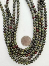 dragon blood jasper, 6mm round, 15" strand,  SOLD PER STRAND