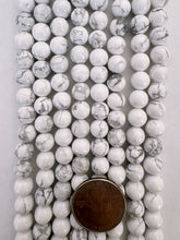 howlite, 8mm round, 15" strand,  SOLD PER STRAND