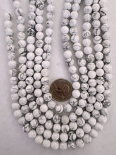 howlite, 8mm round, 15" strand,  SOLD PER STRAND