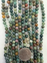 indian agate, 6mm round, 15" strand,  SOLD PER STRAND