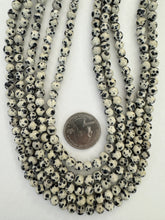 dalmatian jasper, 6mm round, 15" strand,  SOLD PER STRAND
