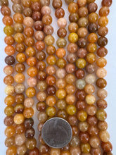 red aventurine, 8mm round, 15" strand,  SOLD PER STRAND