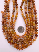 red aventurine, 8mm round, 15" strand,  SOLD PER STRAND