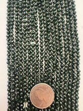 green goldstone, 4mm faceted round, 15" strand,  SOLD PER STRAND