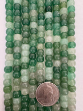aventurine, 8x6mm pony rondelle, 15" strand,  SOLD PER STRAND