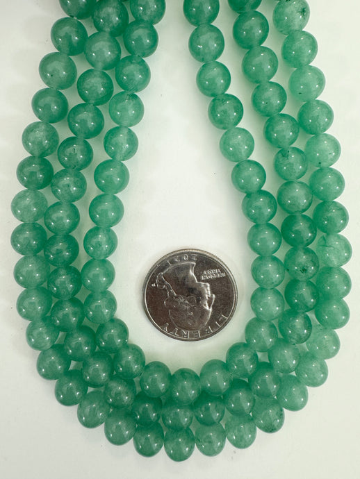 aventurine, 8mm round, 15