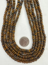 brown tiger iron, 6x3mm rondelle, 15" strand, SOLD PER STRAND