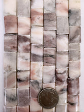 blood vein quartz, 20x15x5mm rectangle, 15" strand,  SOLD PER STRAND