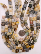 bamboo leaf jasper, 12x12x5mm square, 15" strand, SOLD PER STRAND