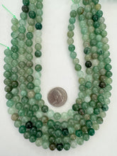 fall tones mix aventurine, 8mm round, 15" strand,   SOLD PER STRAND